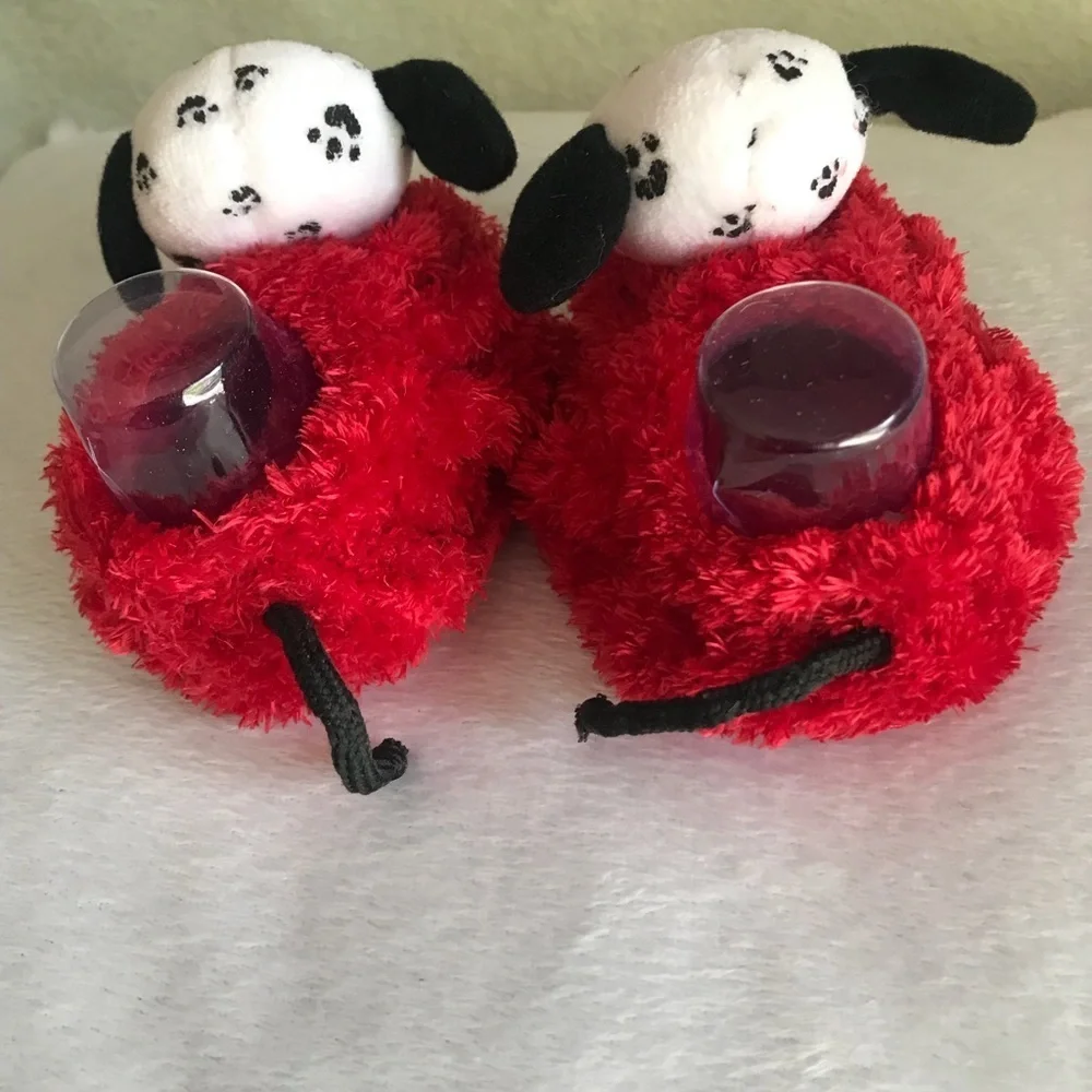 Rare Vintage Baby Dalmatian Puppy Slippers